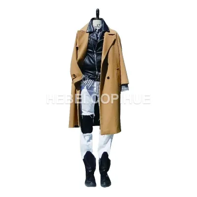 Современное мужское пальто из цельной шерсти