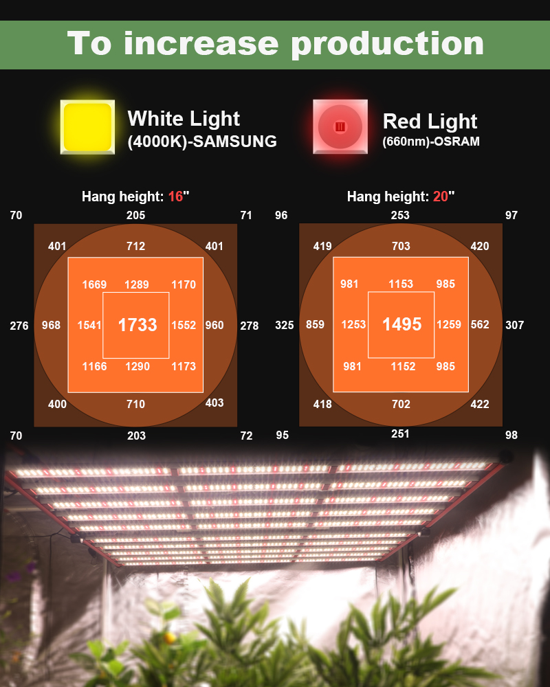 1000w Grow Ligth Samsung 301b Greenhouse Garden