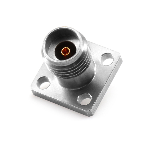 2.92mm Female Connector panel mount,4 Hole Flange,Dielectric through