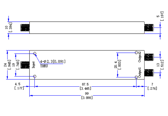 2 Way SMA Power Divider/Combiner 1-18GHz