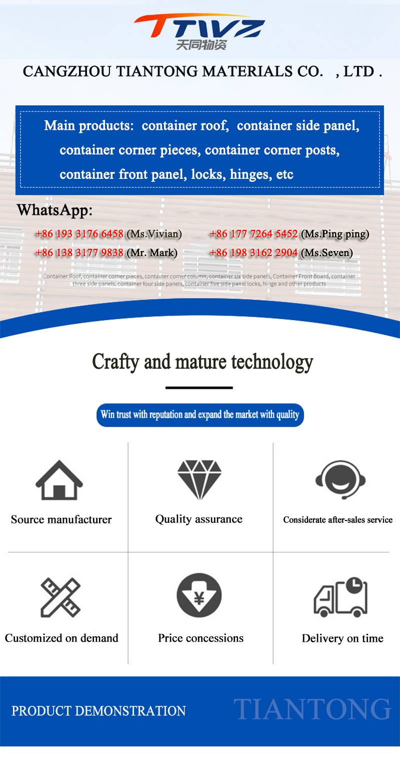 Container roof panel roofing plate ceilling plates