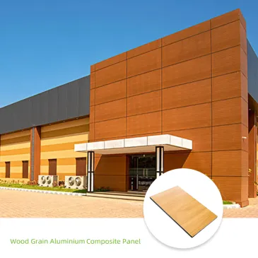 Wood Grain Texture ACP Sheet Aluminum Composite Panel