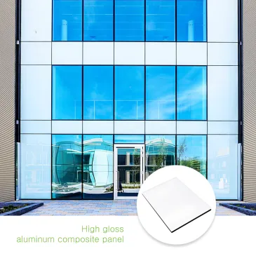 High gloss mirror finished acp facade cladding