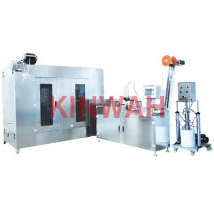 Automatic elastic tapes/laces silicone coating machines