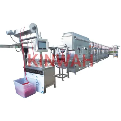 Nylon elastic tapes continuous dyeing and finishing machine