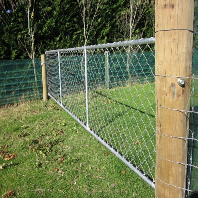 hot dipped galvanized diamond mesh chain link fence