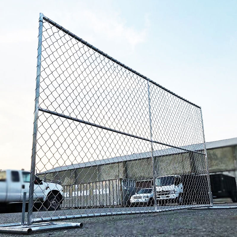 High quality galvanized 6x12 chain link temporary fence panels