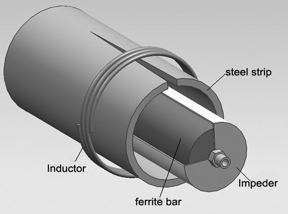 Ferrite rod for making welded pipe