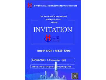 We will attend The Asia-Pacific's International Mining Exhibition (AIMEX)