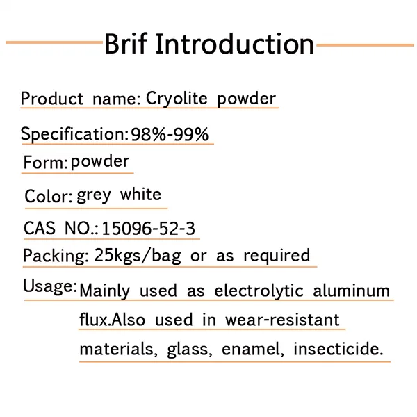 Cryolite powder