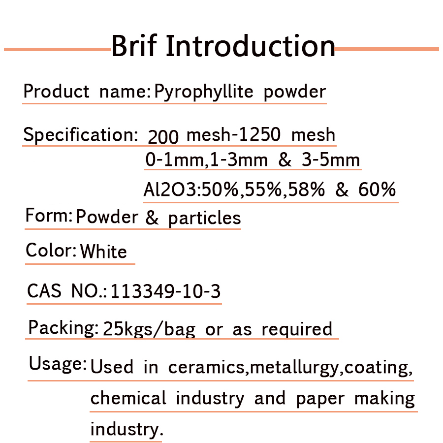 Pyrophyllite Powder