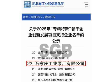 SGB Successfully Included in the 2025 