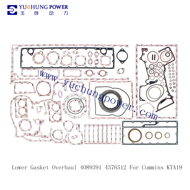 Lower Gasket Overhaul 4089391 4376512 For Cummins KTA19