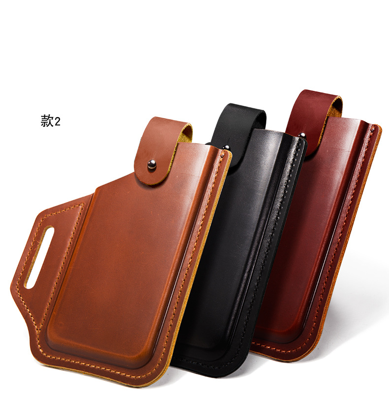 Genuine Leather Waist Bag for Phone