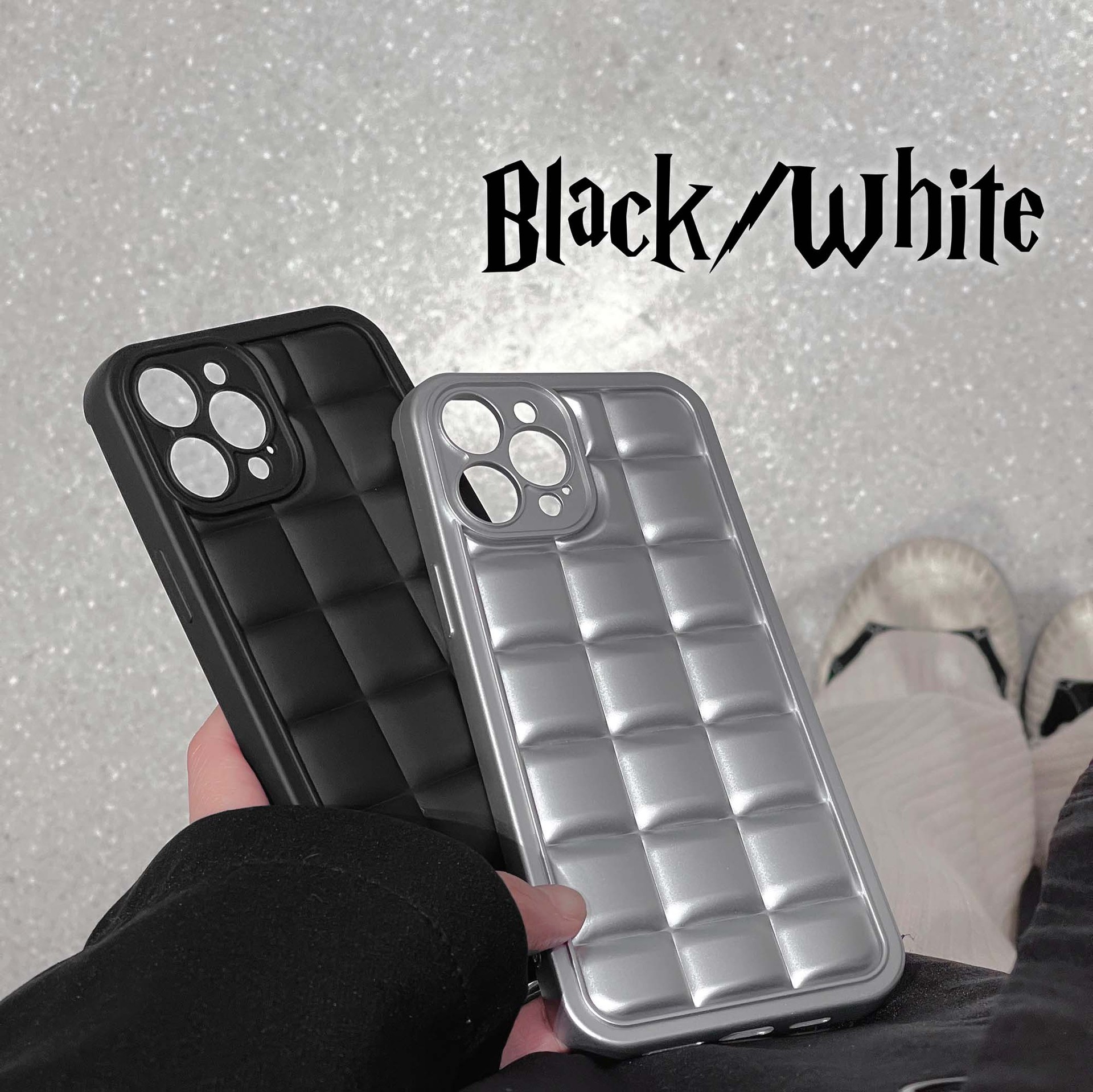 3D square lattice phone case