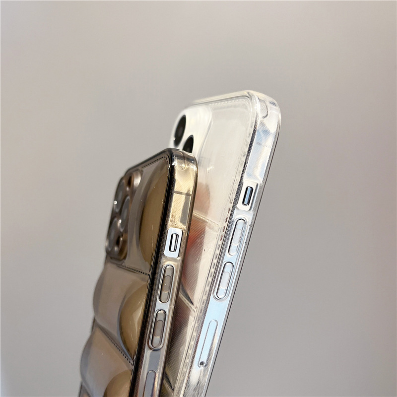 Transparent down jacket mobile phone shell