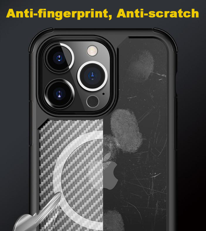 Carbon fiber shockproof TPU phone case