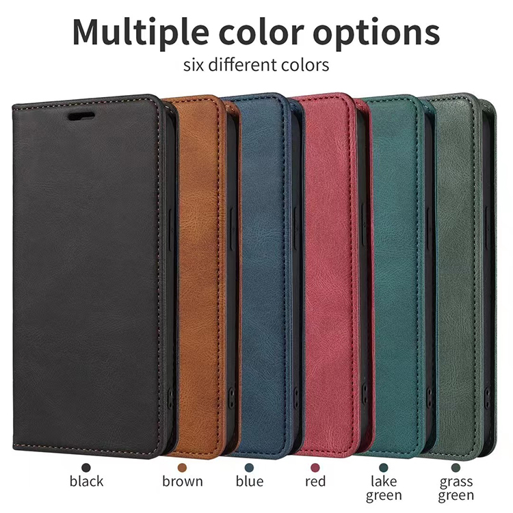 Magnetic Leather Case Phone Back Cover