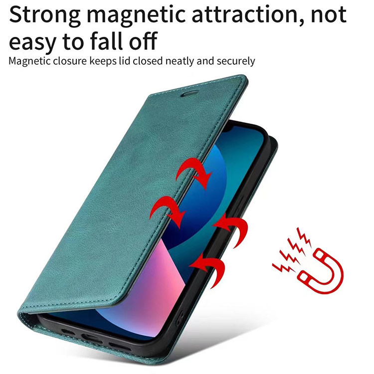 Magnetic Leather Case Phone Back Cover