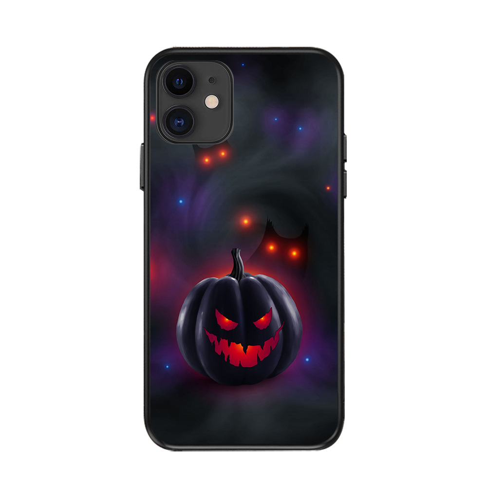 Halloween pumpkin bat Phone Case