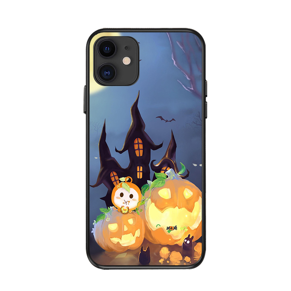 Halloween pumpkin bat Phone Case