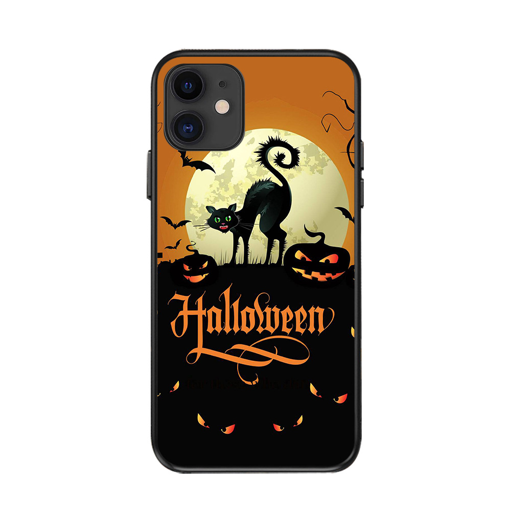 Halloween pumpkin bat Phone Case