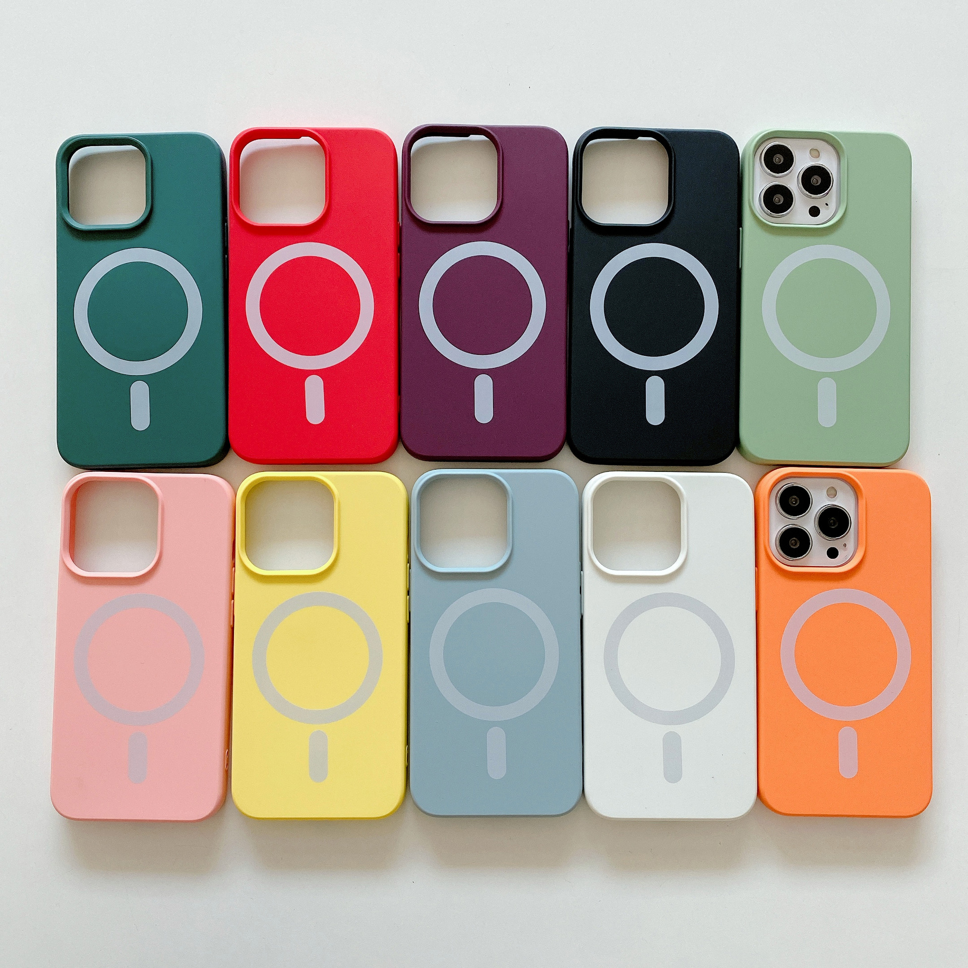 magnetic candy color tpu phone case