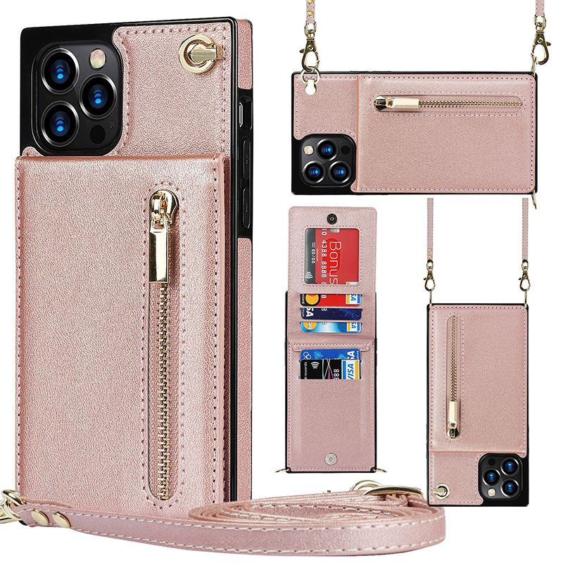 Long Straps Crossbody Wallet Phone Case