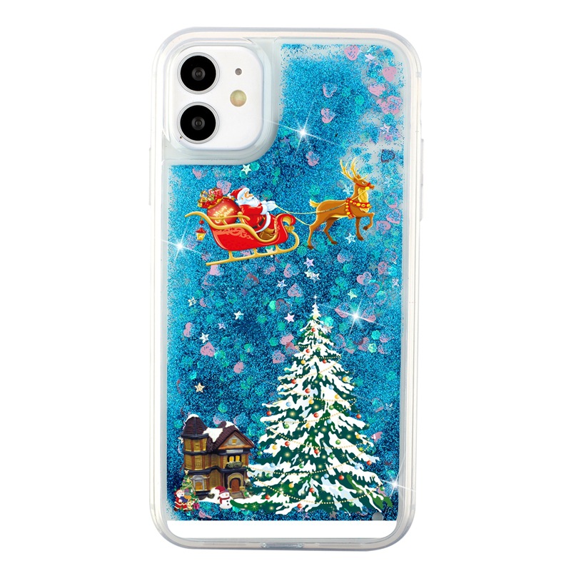 Liquid Quicksand Christmas Tree Phone Case