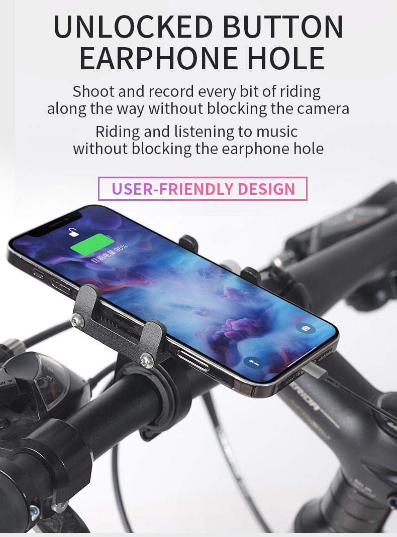 Phone Mount Holder Fit On Bicycle