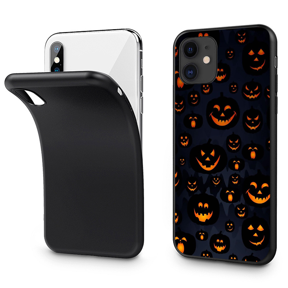 Halloween pumpkin bat Phone Case