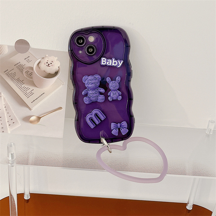 Baby Bear purple phone case