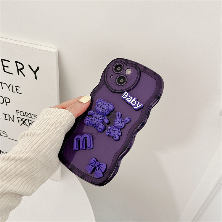 Baby Bear purple phone case