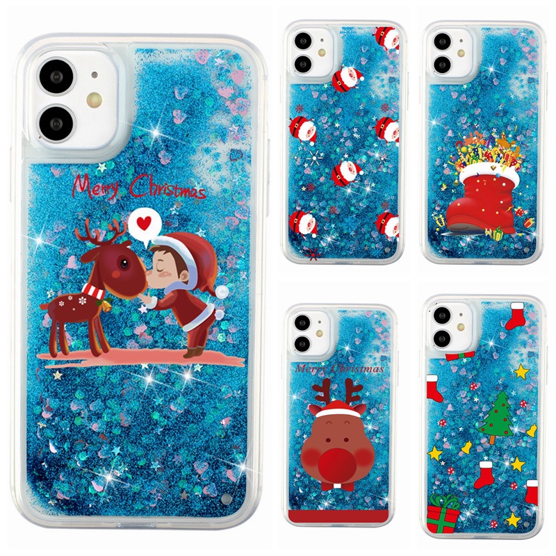 Liquid Quicksand Christmas Tree Phone Case