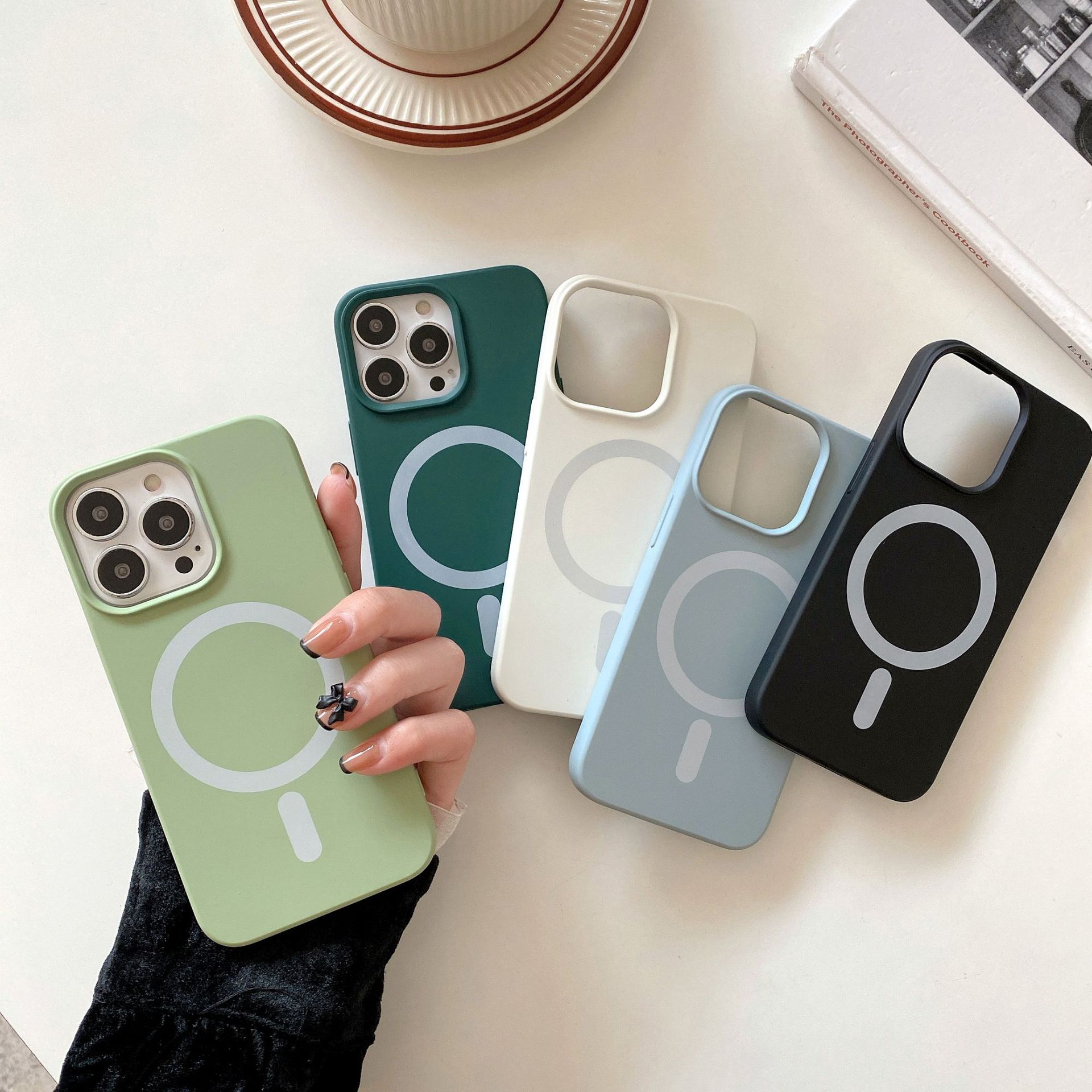 magnetic candy color tpu phone case