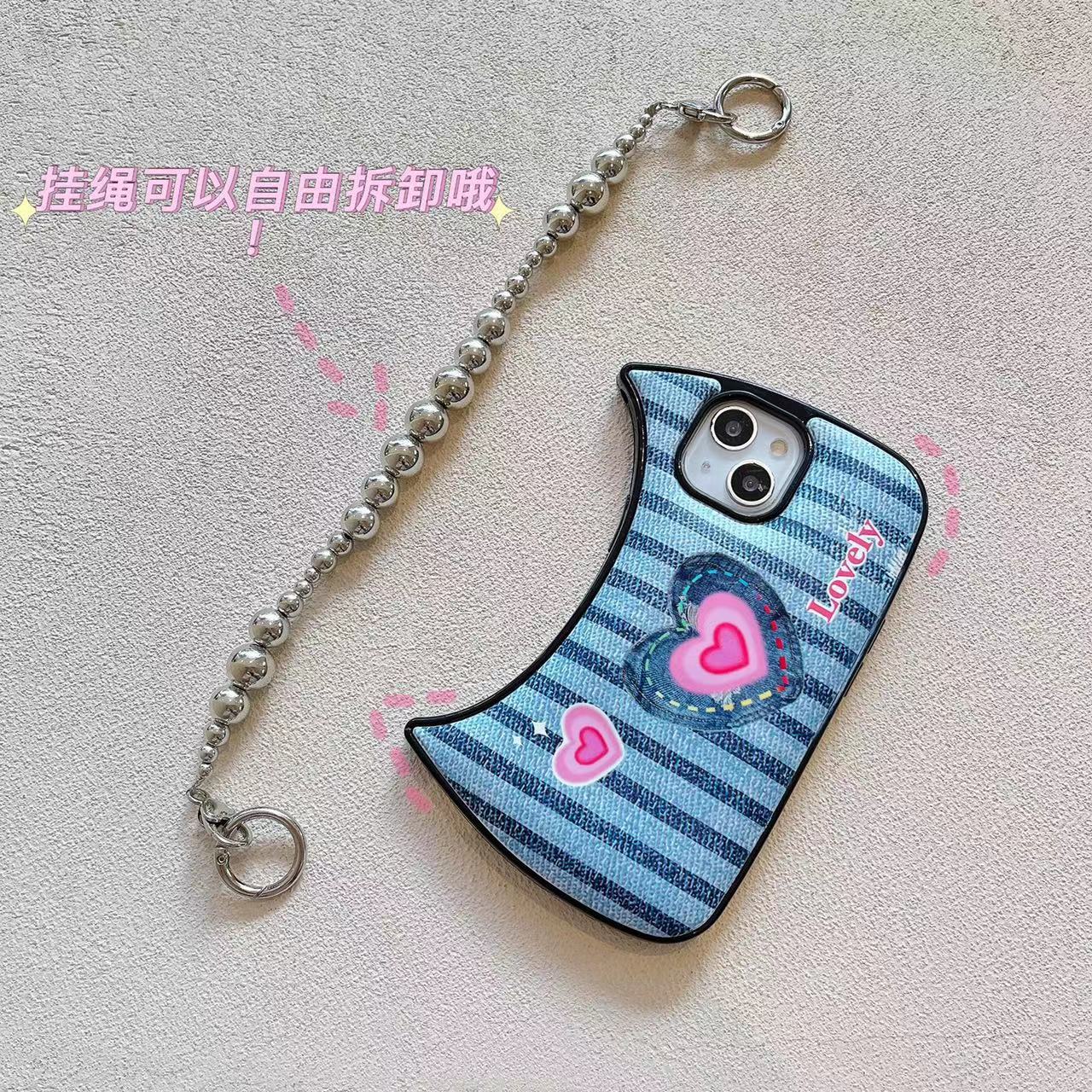 Stripe Painting Mobile Phone Bag