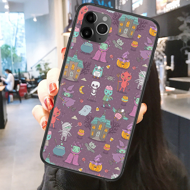 Halloween pumpkin bat Phone Case 2