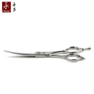 MS-55Q Curved hair cutting scissor even length handle