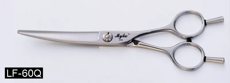 LF-60Q Curved hair cutting scissor even length handle