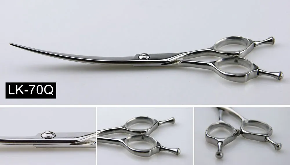 LK-70Q 7.0inch Curve Professional Pet Grooming Scissors