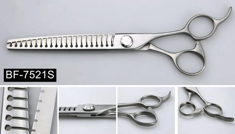 BF-7014/7018/7521S 7.0/7.5inch 14/18/21T thinning professional Pet Scissors