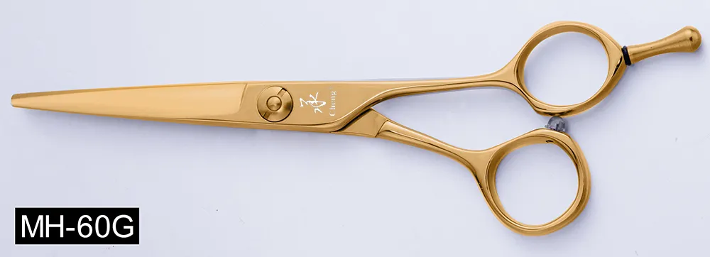 MH-60G titamium gold hair scissors