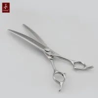 PQ-7546TQ Dog Grooming Curved Thinning Scissors