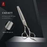 AAD-6.2Z 6,2 pouces ciseaux de coupe de cheveux professionnels pour la coupe de cheveux des gros trous de doigt