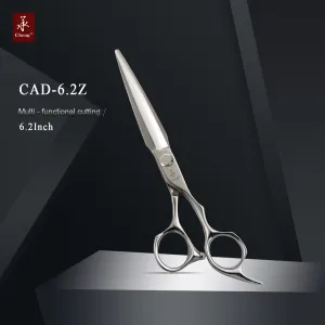 AAD-6.2Z Forbici da taglio per capelli da 6,2 pollici professionali per il taglio di capelli di grandi fori per le dita