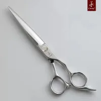 AAD-6.2Z 6.2 polegadas tesoura de corte de cabelo profissional para corte de cabelo de grandes orifícios para os dedos