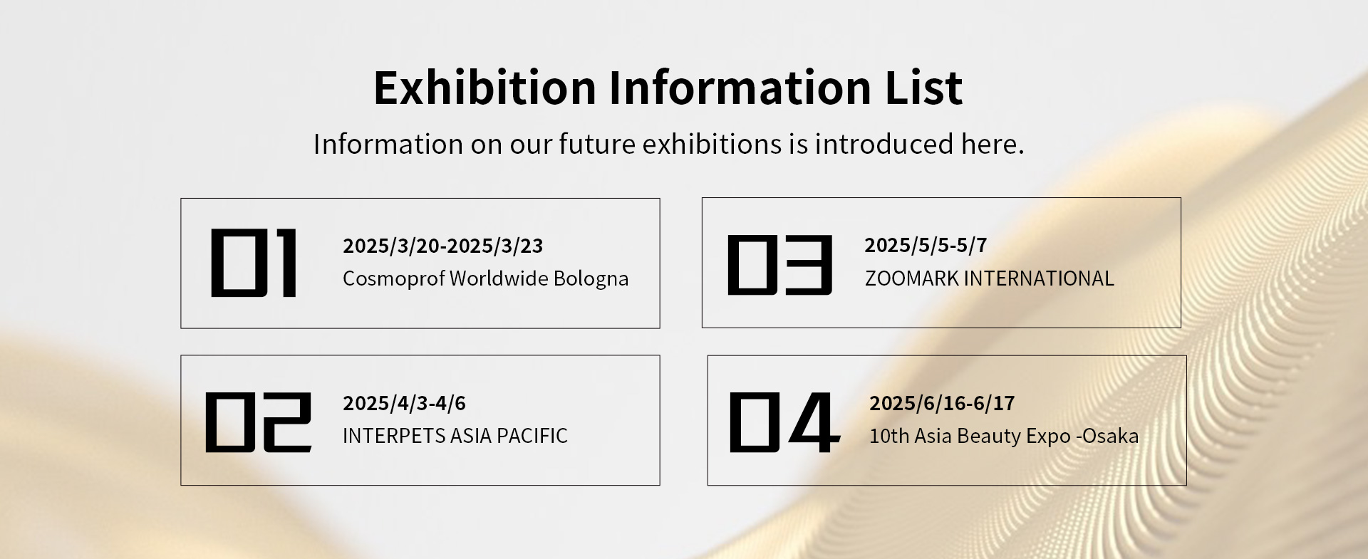 2025 Exhibition List ----Yonghe Scissors