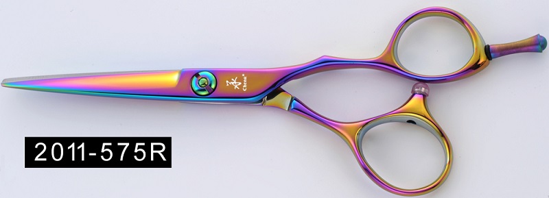 2011-575R  Rainbow colorful Cheng hair scissors