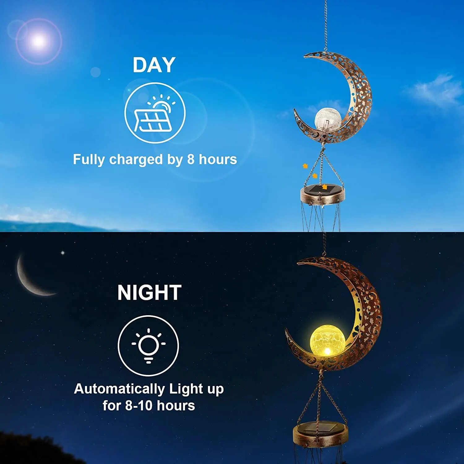 Solar Hummingbird Wind Chime