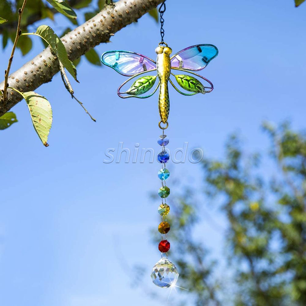 Dragonfly Crystal Ball Suncatcher for Windows